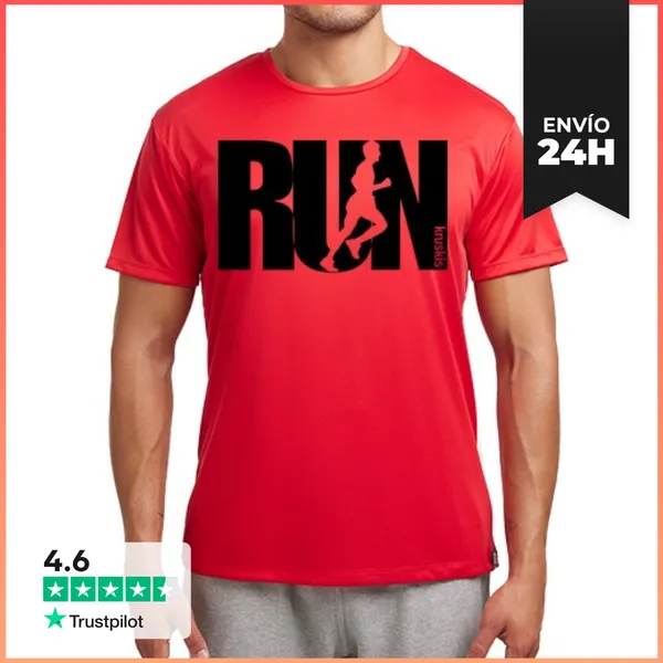 Camiseta Deportiva Hombre Word Run LaTostadora
