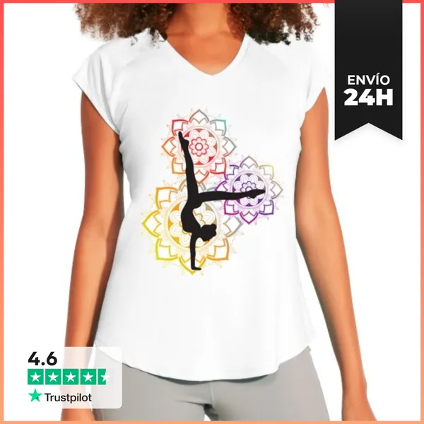 Camiseta Deportiva Mujer Mandalas LaTostadora