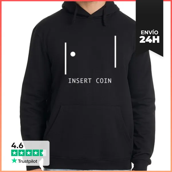 Sudadera Unisex Con Capucha Insert Coin LaTostadora