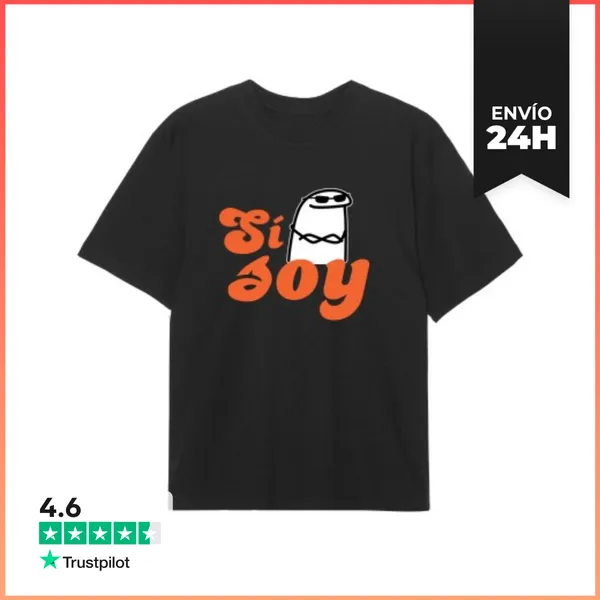 Camiseta Oversize Diseño Sí Soy LaTostadora