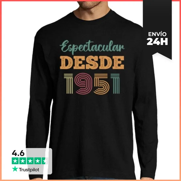 Camiseta Hombre Manga Larga ESPECTACULAR DESDE 1951 LaTostadora