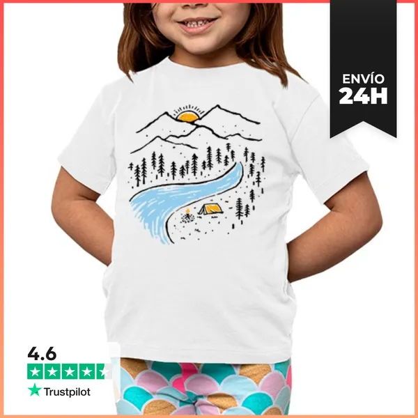 Camiseta Clásica Para Niños Lugar Tranquilo LaTostadora