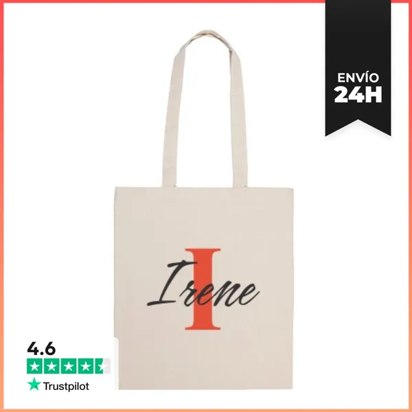 Bolsa De Tela Bolsa Personalizada Inicial Y Nombre - I