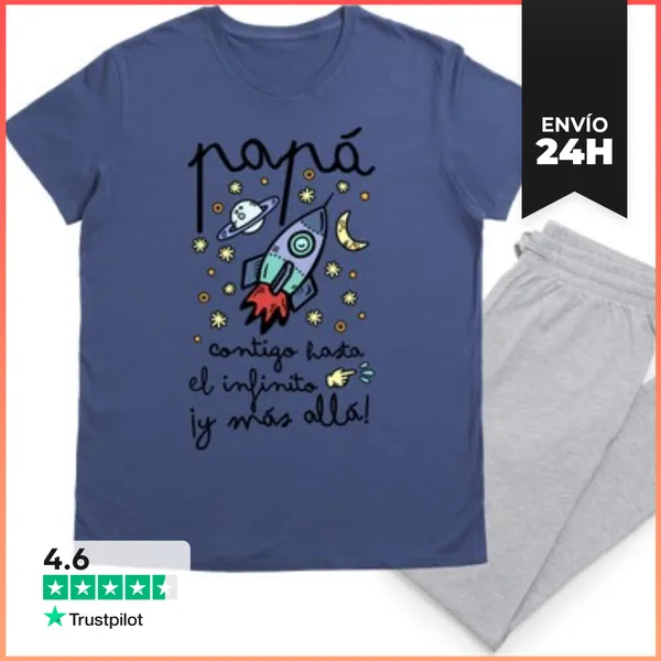 Pijama Papá Contigo Hasta El Infinito Y Más Allá LaTostadora