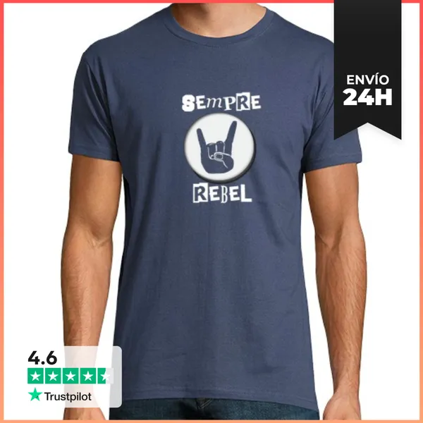 Camiseta Hombre Clásica Sempre Rebel LaTostadora
