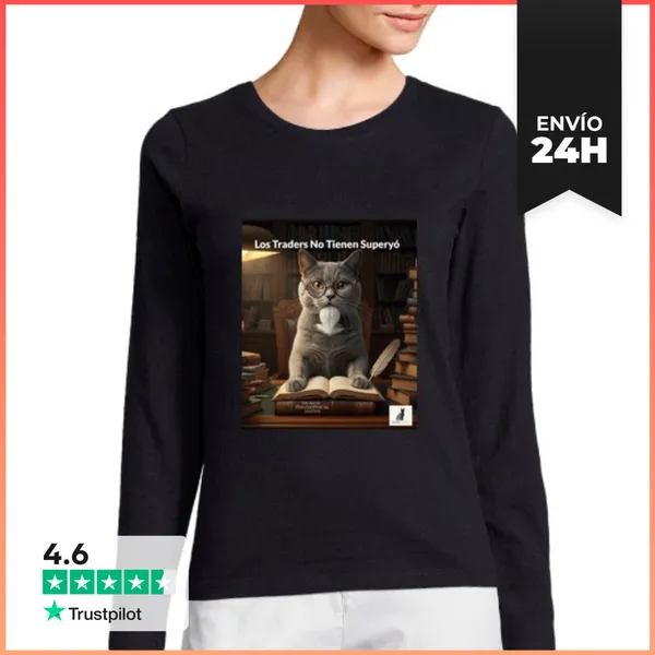 Camiseta Mujer Manga Larga Los Traders No Tienen - Capitalista