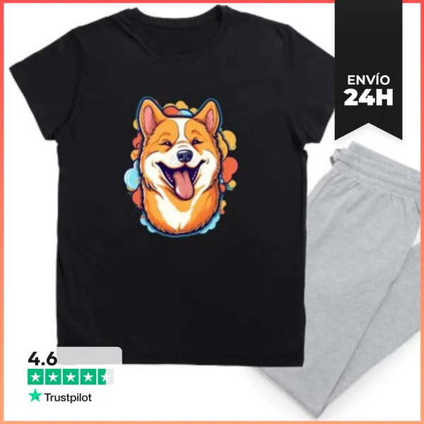 Pijama Perro Akita Shiba Inu Adorable Y Feliz LaTostadora