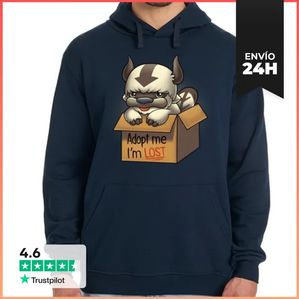 Sudadera Unisex Con Capucha Adopt Appa - Avatar Last Airbender