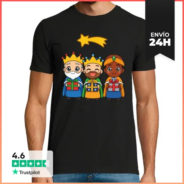 Camiseta Hombre Clásica REYES MAGOS LaTostadora