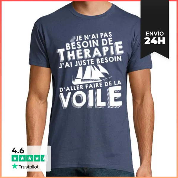 Camiseta Hombre Clásica La Terapia Vela LaTostadora