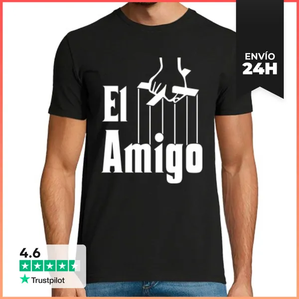 Camiseta Hombre Clásica Despedida De Soltero El Amigo El Padrino