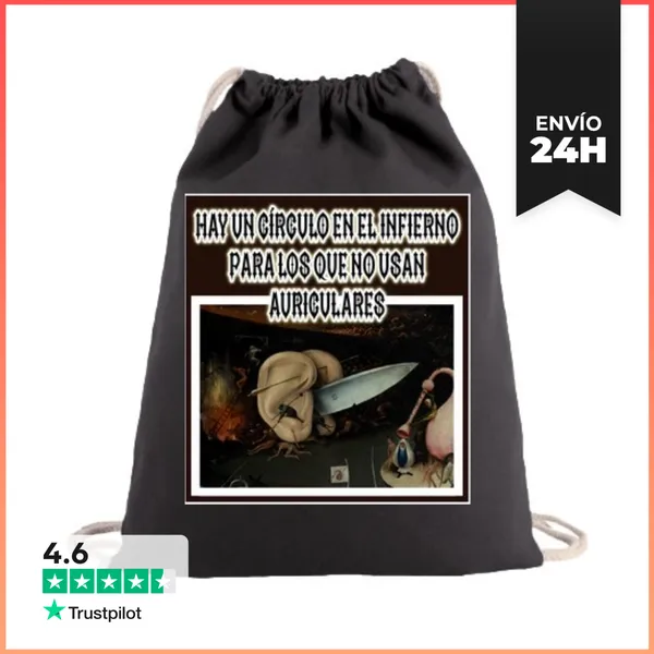 Mochila Saco Con Cuerdas Círculo En El Infierno LaTostadora
