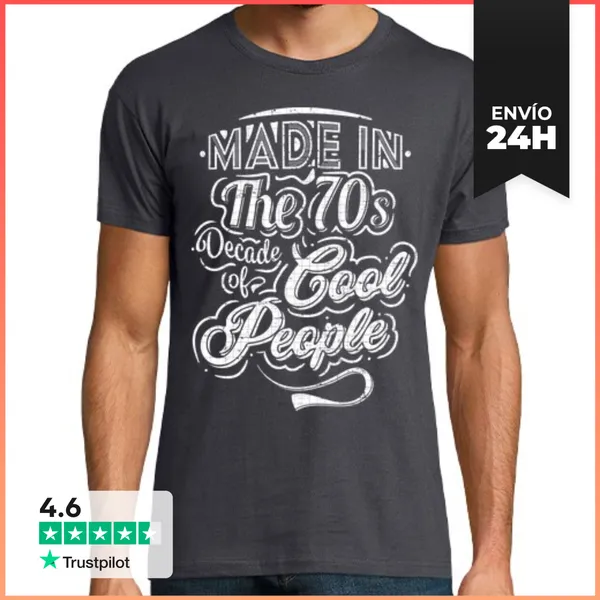 Camiseta Hombre Clásica Made In The 70s Cool People LaTostadora