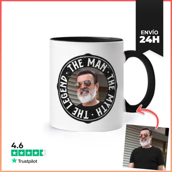 Taza De Colores Taza Man Myth Legend Regalos Dia Del Padre Con