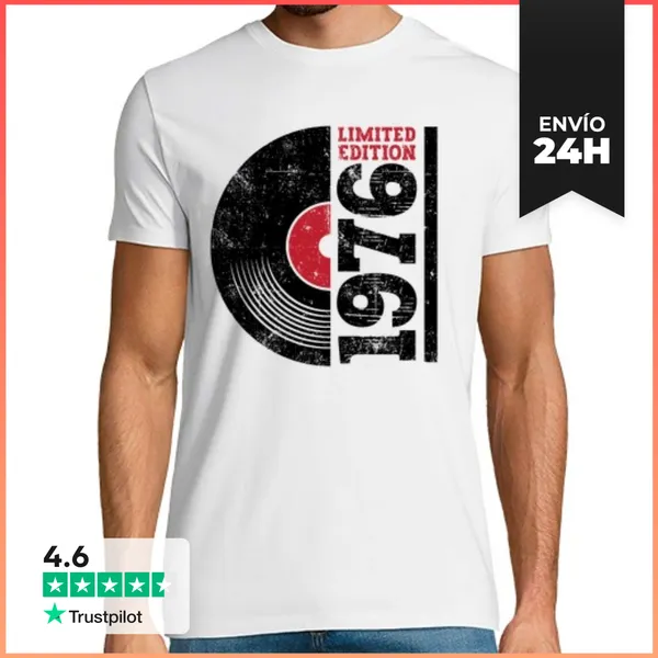 Camiseta Hombre Clásica 1976 50 Aniversario LaTostadora