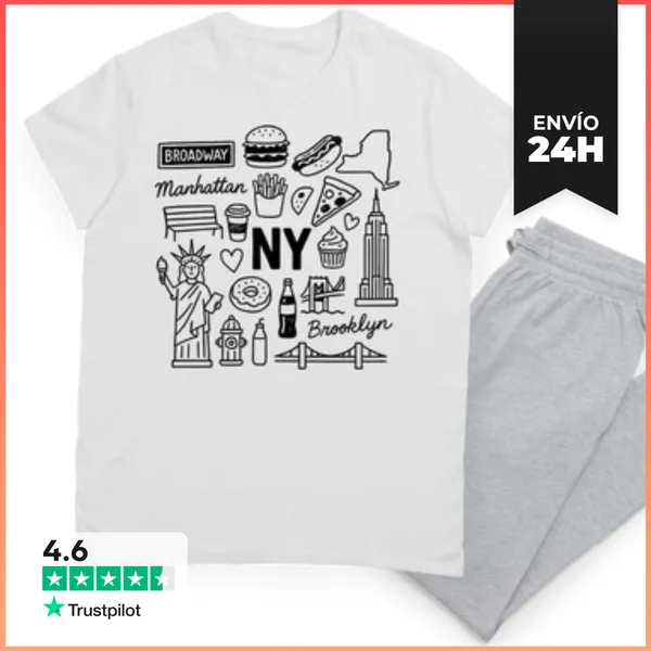 Pijama NY NEW YORK BROADWAY MANHATTAN LaTostadora