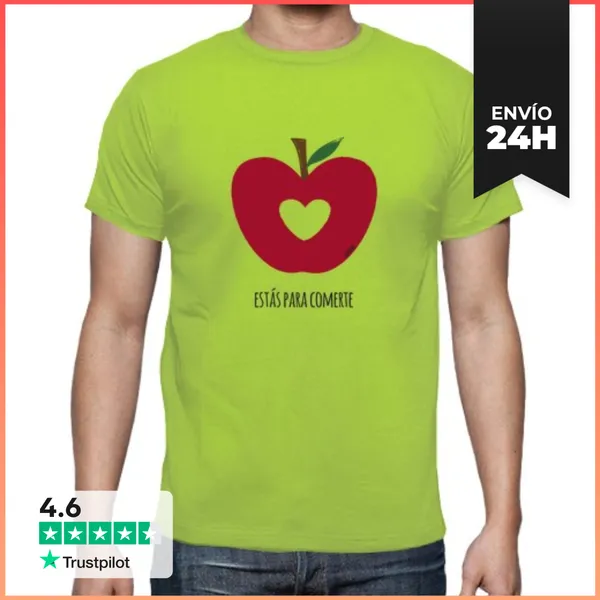 Camiseta Hombre Clásica Manzana Happyagro LaTostadora