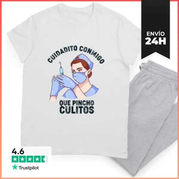 Pijama Cuidadito Que Pincho Culitos Enfermera LaTostadora