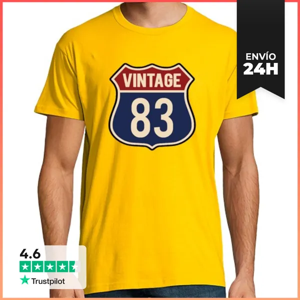 Camiseta Hombre Clásica Vendimia 1983 LaTostadora