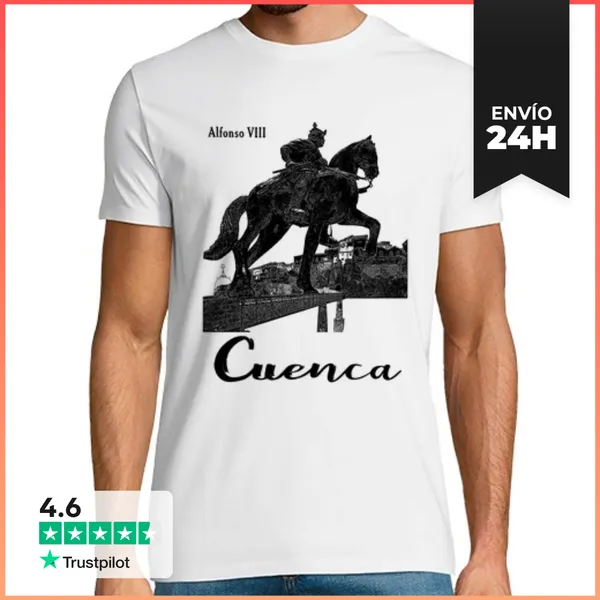 Camiseta Hombre Clásica ALFONSO VIII Y CUENCA LaTostadora