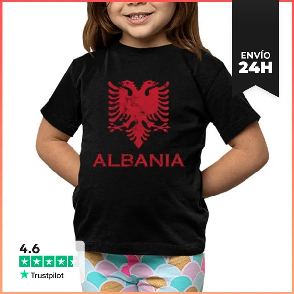 Camiseta Clásica Para Niños Albania LaTostadora