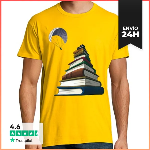 Camiseta Hombre Clásica Los Libros Hacen Volar La Imaginación
