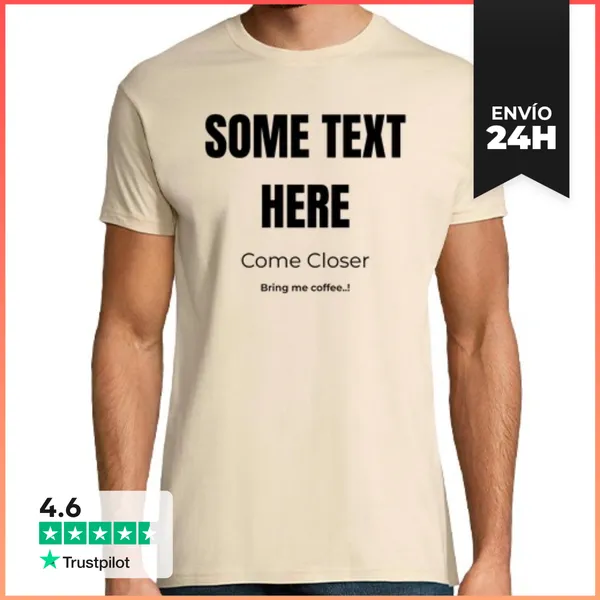 Camiseta Hombre Clásica Tráeme Café LaTostadora
