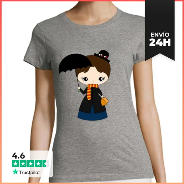 Camiseta Mujer Clásica Mary Poppins LaTostadora