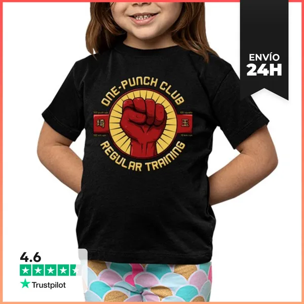 Camiseta Clásica Para Niños One-punch Club LaTostadora