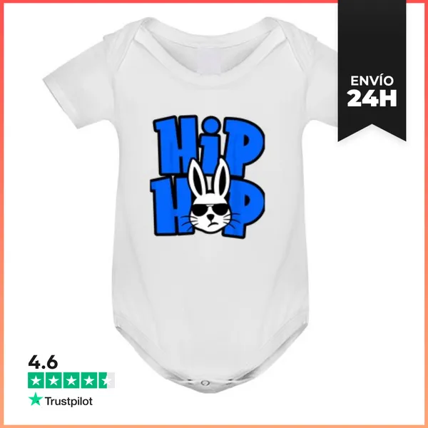 Body Bebé Conejo De Hip Hop Regalo Divertido De Pascua Para Niños