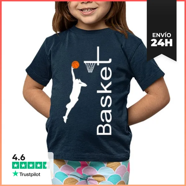 Camiseta Clásica Para Niños BASKET INFANTIL LaTostadora