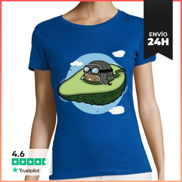 Camiseta Mujer Clásica Flying Avocado LaTostadora