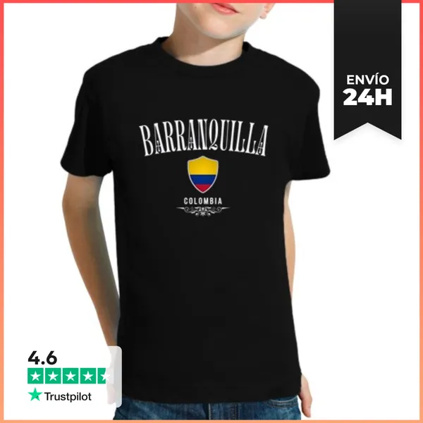 Camiseta Clásica Para Niños Amo Barranquilla, Recuerdo De
