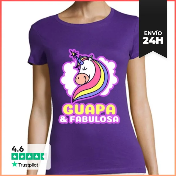 Camiseta Mujer Clásica Guapa Y Fabulosa LaTostadora