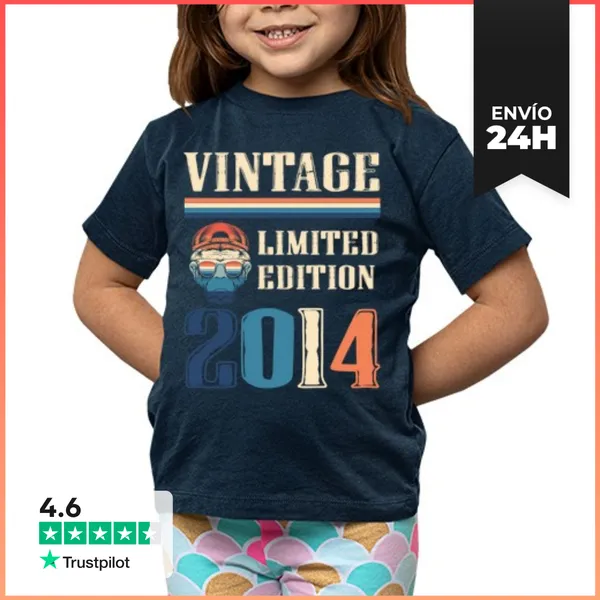 Camiseta Clásica Para Niños Camiseta Vintage 2014 - Edición
