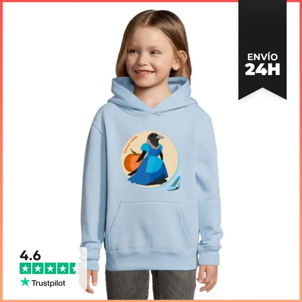 Sudadera Para Niños Con Capucha Corneja Cenicienta - Corvus