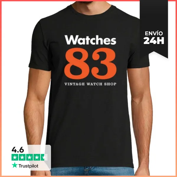 Camiseta Hombre Clásica Hombre, Manga Corta, Negra, Calidad Extra