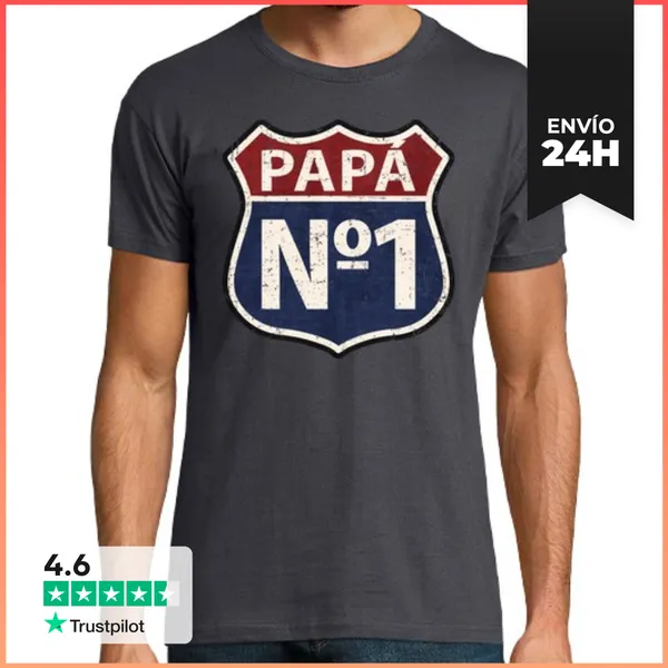Camiseta Hombre Clásica Papá Nº1 LaTostadora