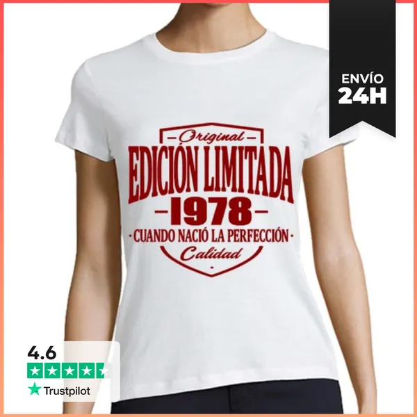 Camiseta Mujer Clásica Edición Limitada 1978 LaTostadora