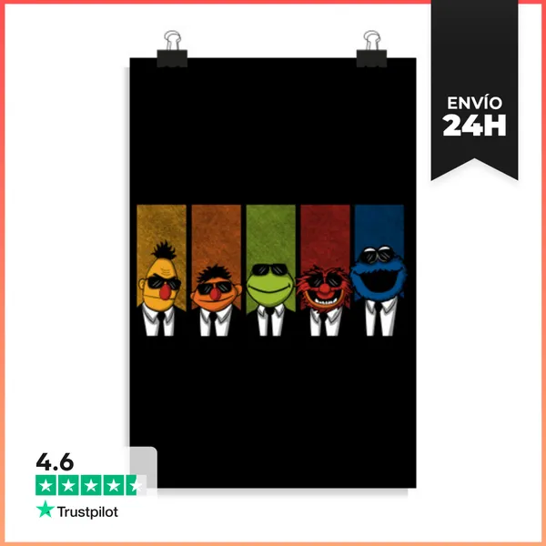Póster Vertical Reservoir Muppets V2 LaTostadora