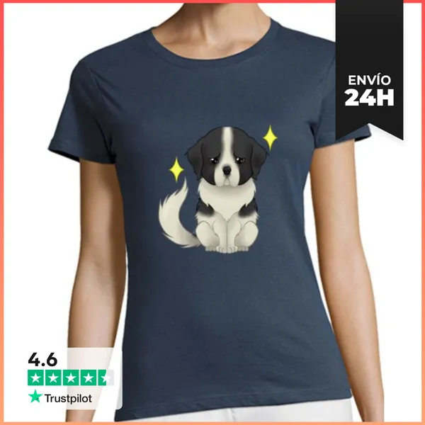 Camiseta Mujer Clásica Mastín Del Pirineo LaTostadora