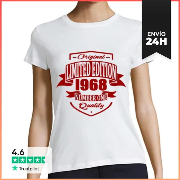 Camiseta Mujer Clásica Limited Edition 1968 LaTostadora