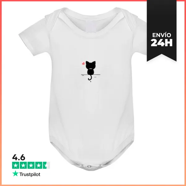 Body Bebé Corazón Gatuno Fc LaTostadora
