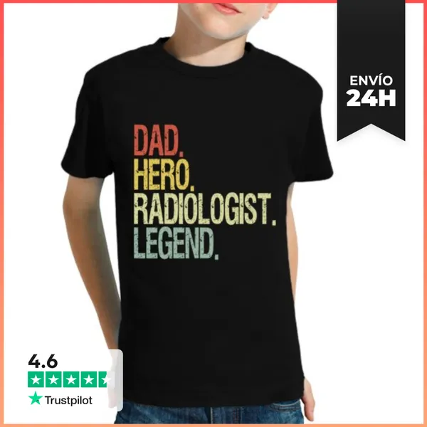 Camiseta Clásica Para Niños Papá Radiólogo LaTostadora