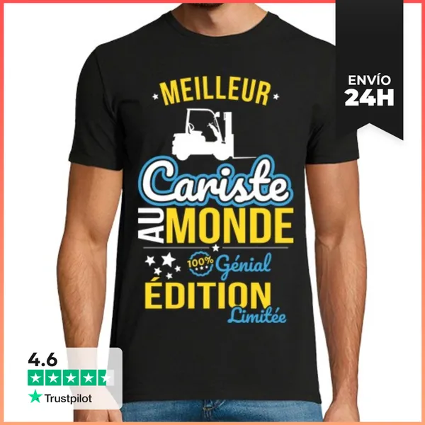 Camiseta Hombre Clásica El Mejor Conductor De Montacargas Del M
