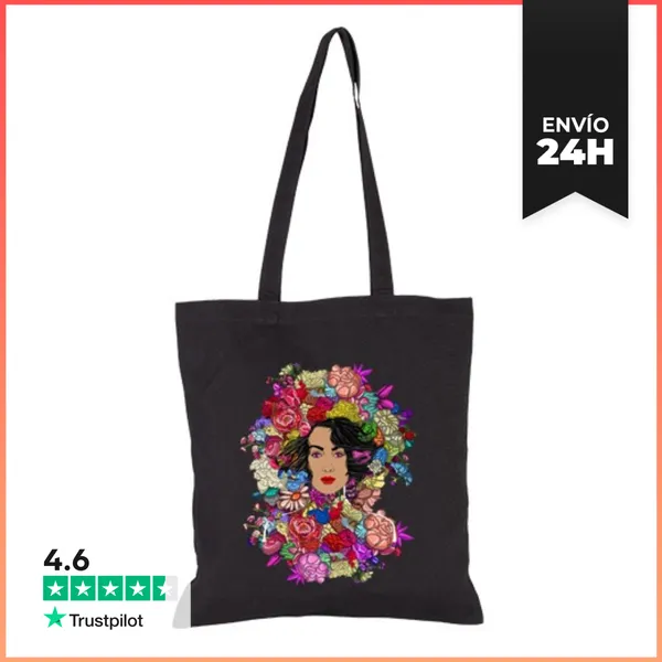 Bolsa De Tela Bolsa Totebug FLOWERs - 2 Caras LaTostadora