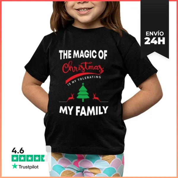 Camiseta Clásica Para Niños Divertidos Regalos De Navidad La