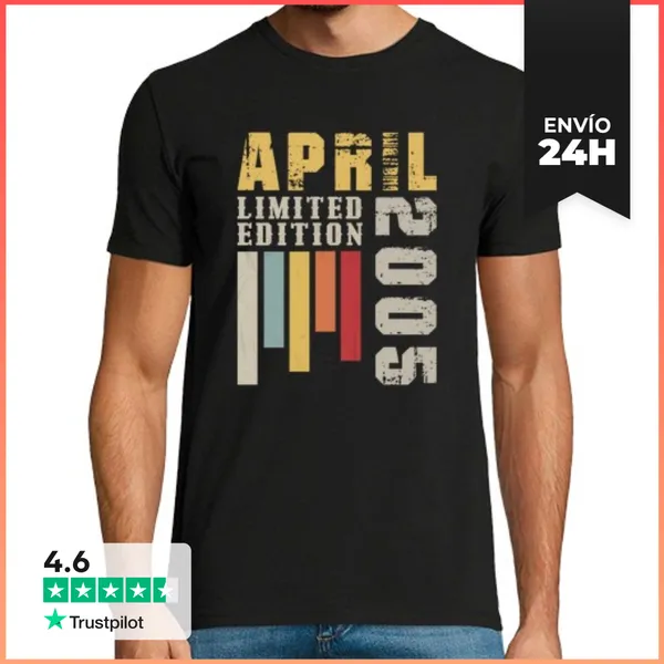 Camiseta Hombre Clásica Regalo De Cumpleaños Vintage De Abril D