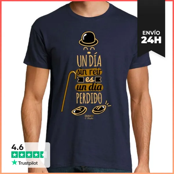 Camiseta Hombre Clásica Un Día Sin Reír LaTostadora