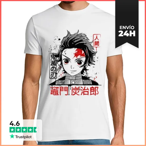 Camiseta Hombre Clásica Tanjiro LaTostadora